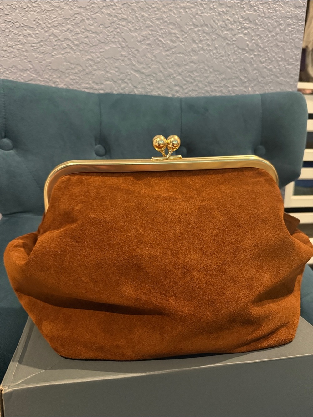 Kisslock Frame Bag 27 Brass/Warm Brown - Picture 7 of 12